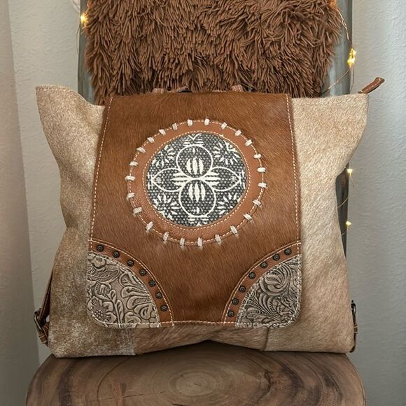 - Myra Nominal Canvas & Hairon Bag - Picture 1 of 10